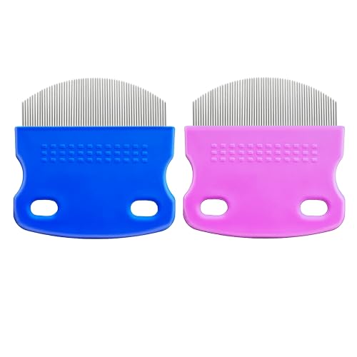 2 Pack Professional Lice Comb,Fine Curved Comb Teeth Design