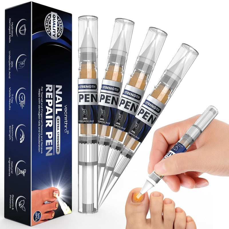 iKeener Toe Nail Fungus Treatment Pen - 25% Undecylenic Acid, Tea Tree Oil Extra Strength for Toenails and Fingernails (0.3 Fl Oz)