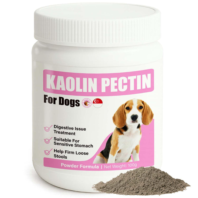 Kaolin Pectin Powder for Dogs, Fast-Acting Anti-Diarrhea Formula with Probiotics – Soothes Upset Stomach, Firms Loose Stool, Digestive Support Supplement for Pet