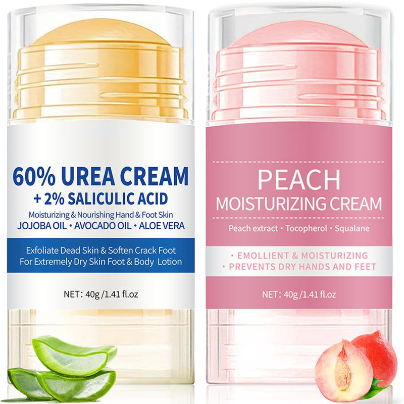 2PCS 60% Urea Cream plus 2% Salicylic Acid Foot Cream, Hydrating and Anti-Cracking Foot Cream, Maximum Strength Urea Foot cream Exfoliates Dead SkinRepairs and Hydrates Dry and Cracked Feet and Hand - BeesActive Australia