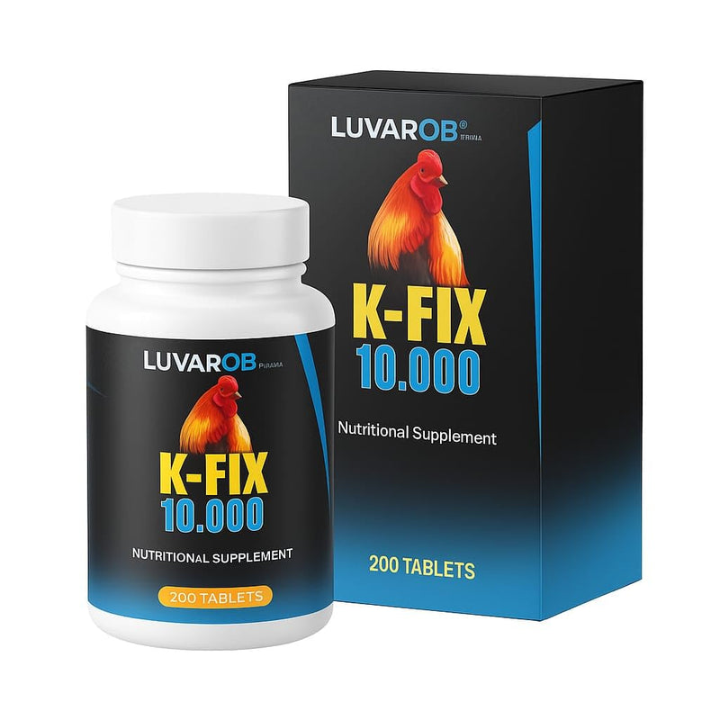 Vitamin K Supplement for birds - K-FIX 10,000 200 Tablets Nutritional Support for Poultry