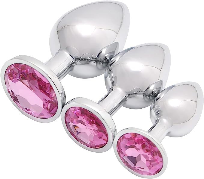 3 Classic Pink Gemstone Circular Indoor Fitness Accessories, Couple Gift - D23