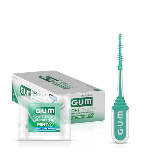 GUM Soft-Picks Comfort Flex Mint Interdental Picks, #670 (Pack of 72)