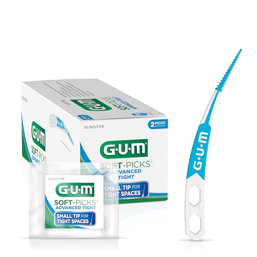 GUM Soft-Picks Advanced, Tight, 649PA, Disposable Interdental Brushes, Professional Sample, 2 Per Envelope, 110 Envelopes Per Box