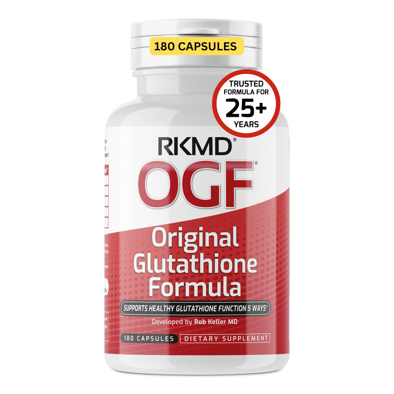 Rob Keller MD Original Glutathione Formula, Daily Antioxidant Support | Supports Healthy Glutathione Function 5 Ways 180 Count (Pack of 1)