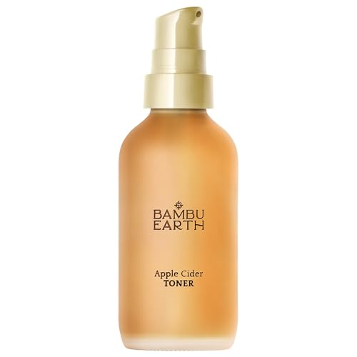 Bambu Earth Apple Cider Face Toner - Clarifying and Refreshing Alcohol-Free Toner for Face Formulated with Rosemary Hydrosols - Gently Cleanses & Restores Skin pH Balance for Daily Skincare - 4 Fl. oz