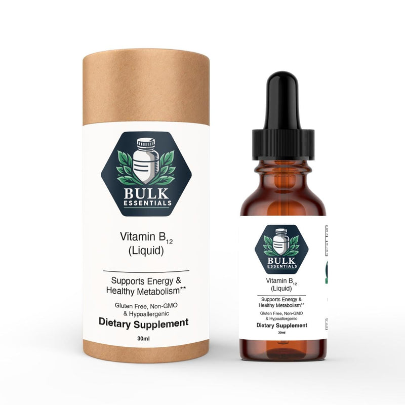 Pure Vitamin B12 Liquid Drops, 2500mcg Methylcobalamin, 30ml | Supports Energy, Nerve Support & Metabolic Health, for Women & Men, Non-GMO & Gluten-Free, USA Made