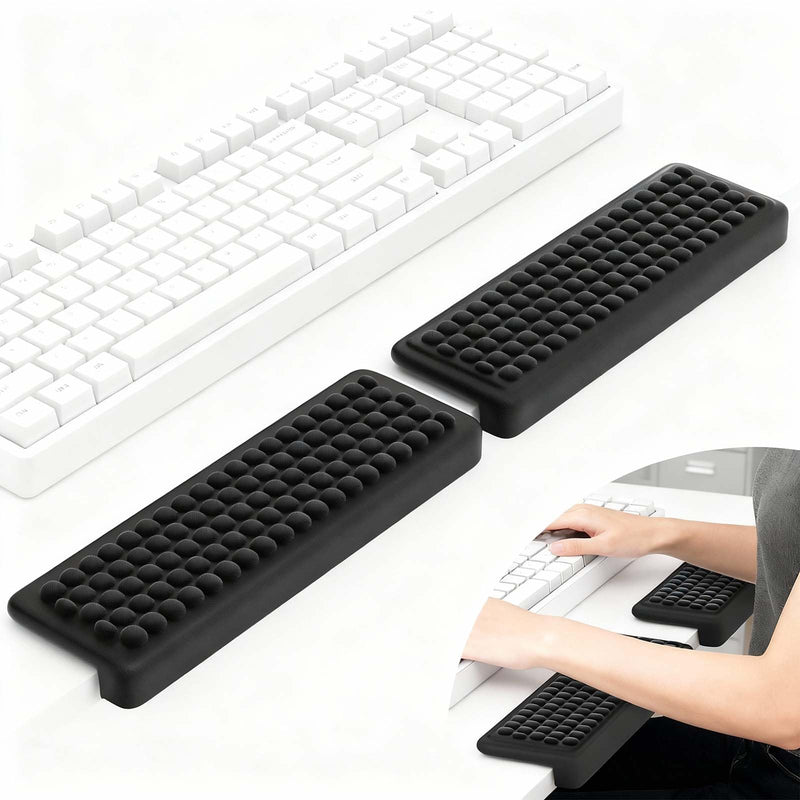 Arm Rest for Desk, L-Shaped Elbow Pad 2-Piece Set, Non-Slip Wrist Rest for Computer Keyboard Elbow Rest, Memory Foam Desk Wrist Support, Ergonomic Desk Edge Cushion for Office and Home Use - BeesActive Australia