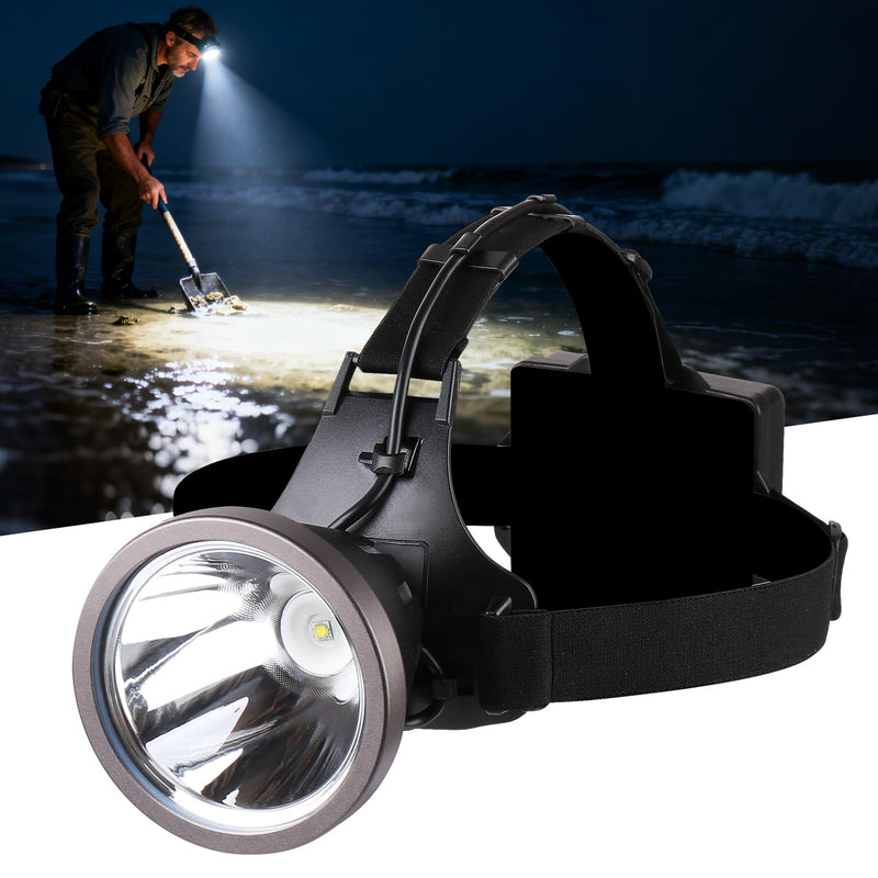 20W Super Bright Headlamp 9000 mAh Rechargeable LED Headlight, SST40,3 Lighting Modes 10-30 Hours Battery Life for Work, Outdoor, Camping, Fishing(Large)