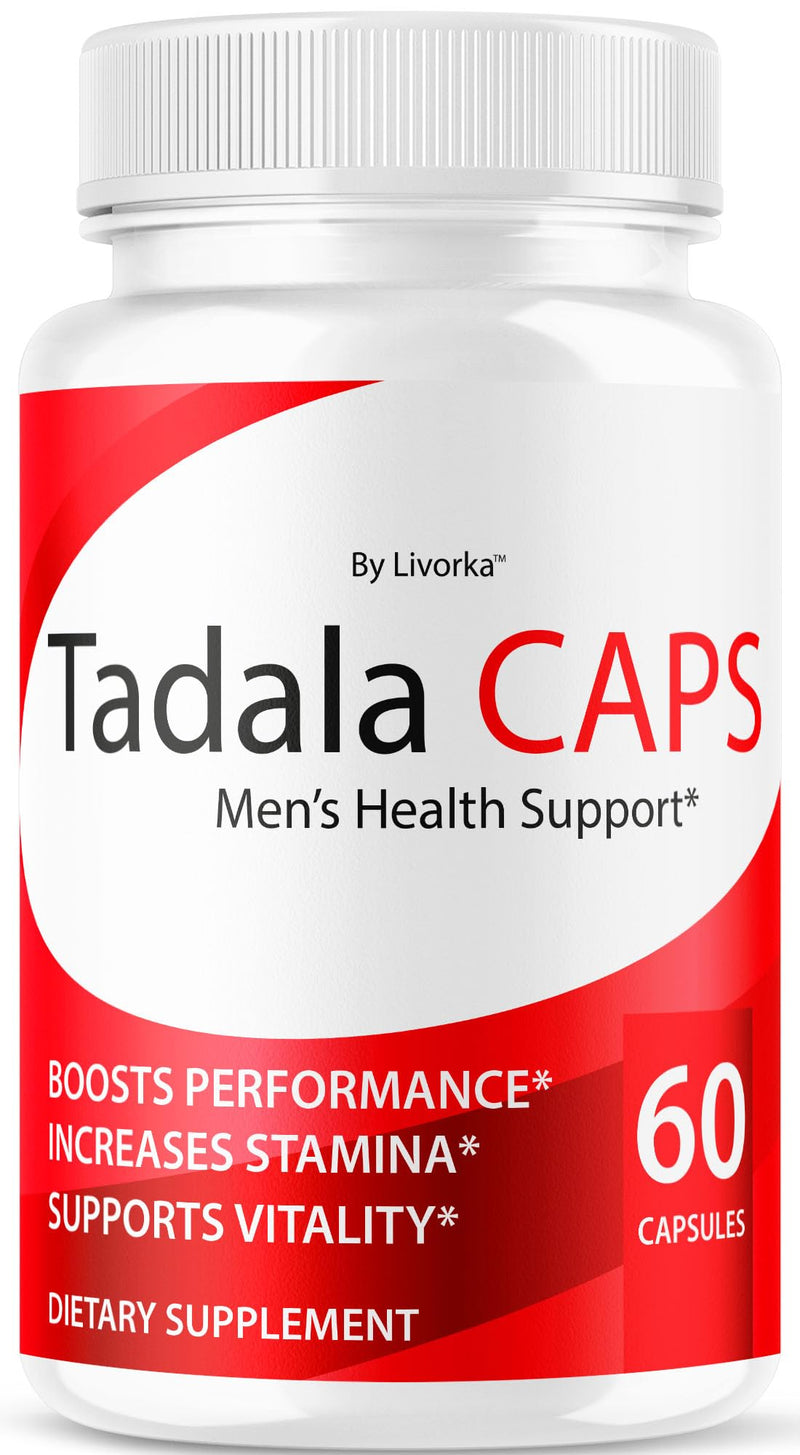 TadalaCaps Health Support, Original Tadala Caps Pills Formula All Natural Premium Advanced Formula, TadalaCapsules - Maximum Strength, Daily Nutrition Multivitamin, 60 Capsules for 1 Month