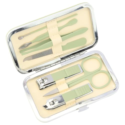 Manicure Set Nail Clippers Grooming Kit for Women Mens Travel Essentials Pedicure Tools for Feet Nail Care Kit Gift Sets Foot Care Boyfriend Stocking Stuffers for Mens Gifts Ideas Green
