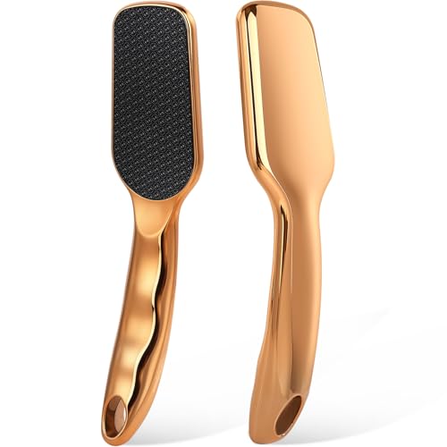 Nano-Glass Foot File Gold, Ergonomic Handle Foot Care Tool