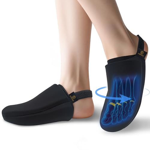 Foot Ice Pack for Toes,Freeze Flexible Ice Gel Socks Cold &Hot Therapy,Foot & Toe Ice Pack Wrap for Tendonitis, Plantar Fasciitis, Swelling, Sprained,Sport Injuries,Black (1 PC) (Black-2 Packs) Black-2 Packs