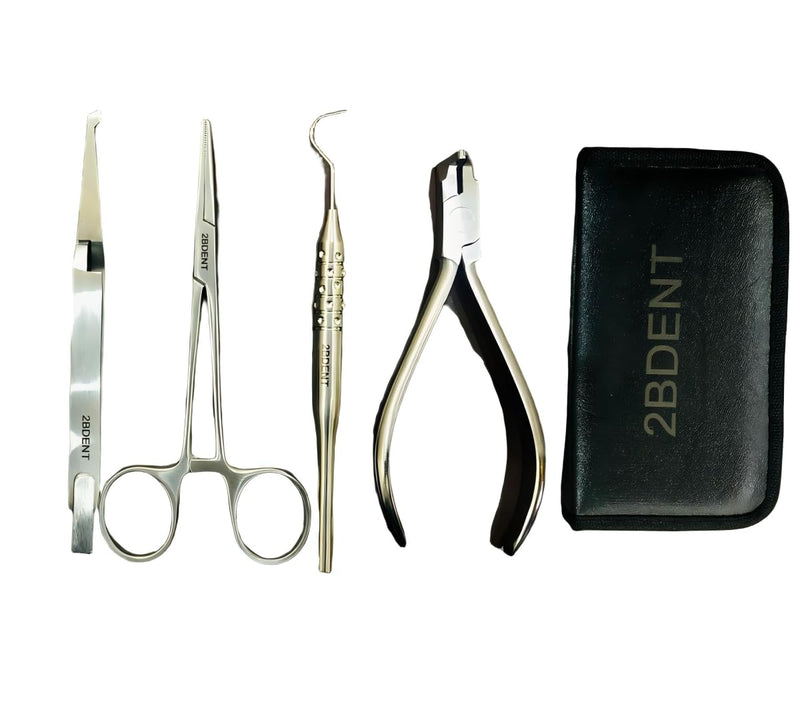 Dental Orthodontic Braces Removal and Color Changing Kit, 4 Pieces For Braces Ligature Ties Power Chain And Cutting Plier - BeesActive Australia