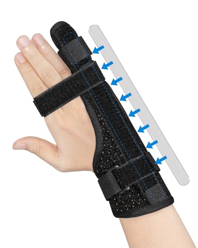 Pinky Finger Splint, Broken Fingers Wrist Support, Medium Black Trigger Finger medium size