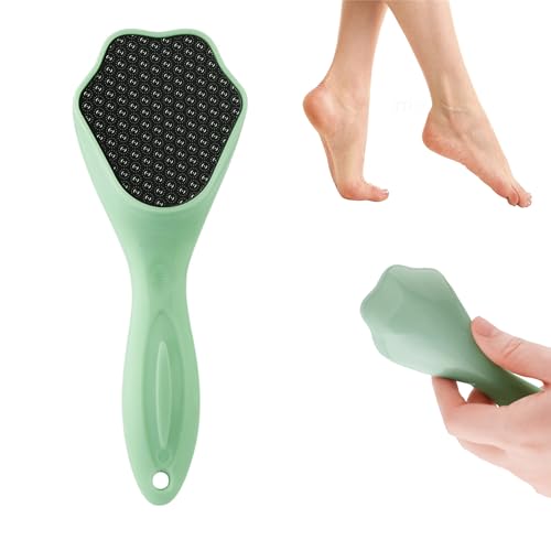 Hard Skin Remover Nano Glass Foot File - Foot Callus Remover with Handle Foot File Callus Remover with Nano-Level Grinding Points Durable Foot Scrubber Dead Skin Removal for Wet Dry Feet (Green) Green