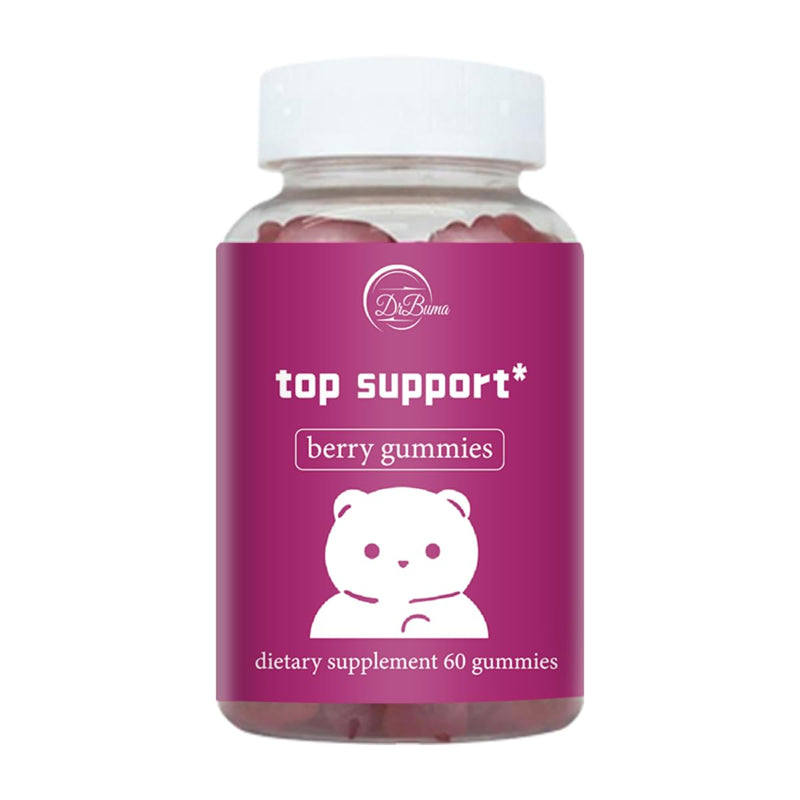 Top Support Gummies for Women: Gummies for Natural Balance and Confidence - Fitness Supplement with Essential Vitamins 60 Gummies Peach Support