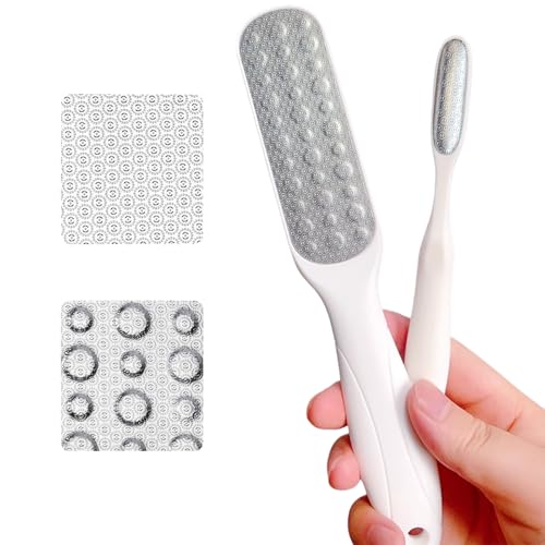 HANMU Dual-Sided Foot File & Toe Callus Remover Set - Durable Foot Scrubber