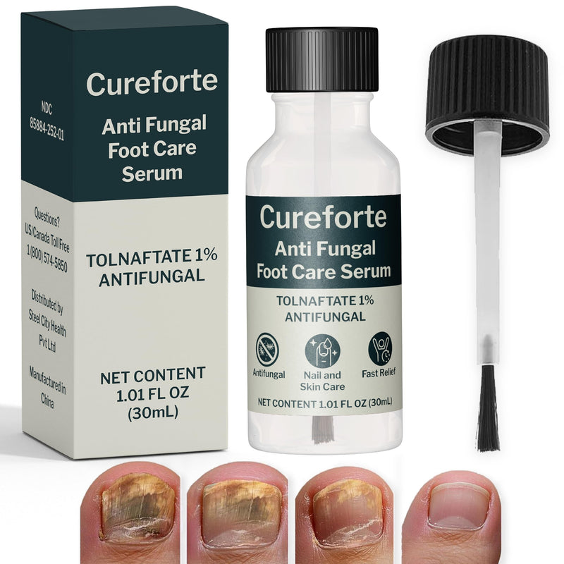 Anti-Fungal Foot & Finger Nails Fungus Treatment Maximum Strength Serum with Tolnaftate 1% – Fast Absorbing Athlete’s Foot & Fungal Skin Relief Solution – Non-Greasy Formula (30 mL) - BeesActive Australia