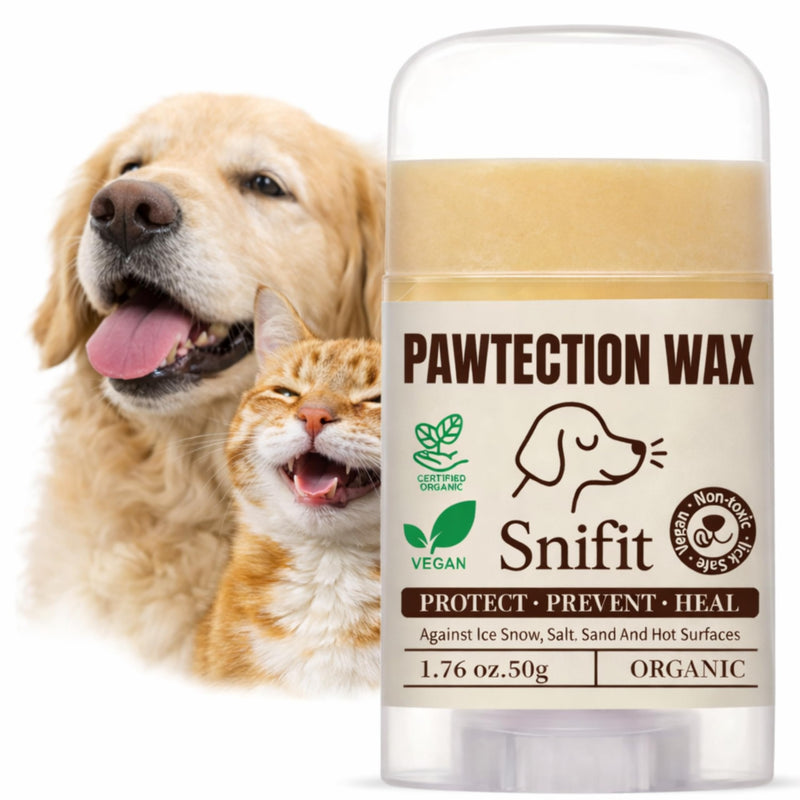 Dog Paw Balms – Organic Lick-Safe Paws Balm, Moisturizing Dogs Paw Protector for Cracked Paws & Dog Nose Balm – Soothing, Plant-Based Pet Balm Dogs & Cats with Natural Scent 50g