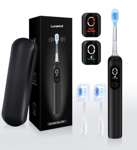 Sonic Toothbrush with Travel Case, AI Display, 4 Modes, Pressure Sensor