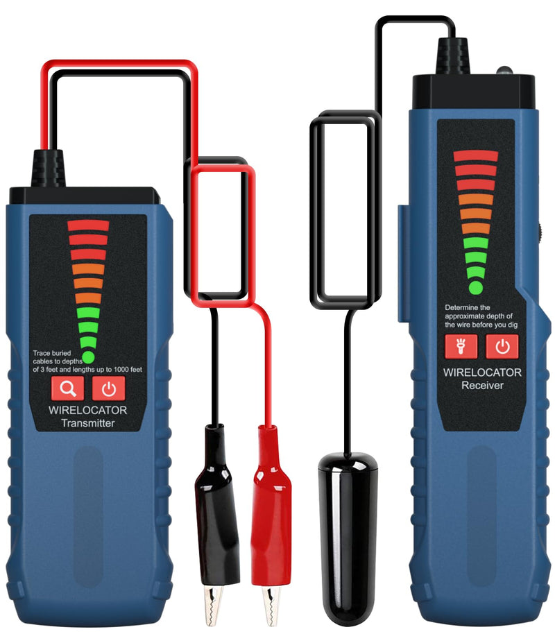 F04 Underground Wire Locator, Cable Locator with Earphone, Buried Wire Detector for Locating Breakage Cables & Wires Dog Fence Cables - BeesActive Australia