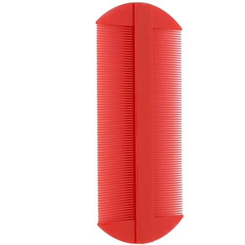 Red Lice Comb, Double Sided Fine Tooth Combs, For Kids, Adults Or Pet'S Long, Short, Thick Hair Head Nit Hair Combs For Pets Kids Adults
