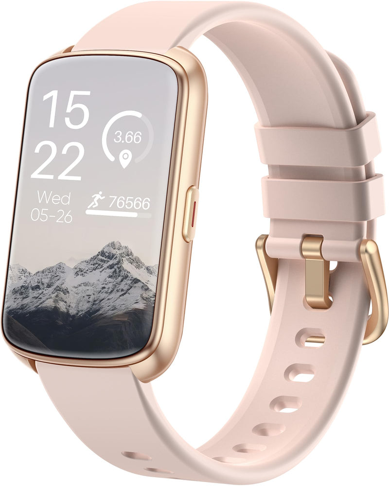 Fitness Tracker, Smart Watch for Women Men with 24/7 Heart Rate/Blood Pressure/Blood Oxygen Monitor,Sleep Tracker,Step & Calorie Counter, IP68 Waterproof Fitness Watches Compatible with Android&iPhone Pink