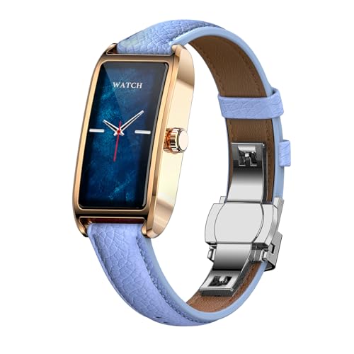 Fitness Trackers for Women Dainty Smart Watch Fitness Watch with Multiple Sport Modes Sleep Monitoring Heart Rate Monitor Step Counter Female Health for Android iOS gold-blue