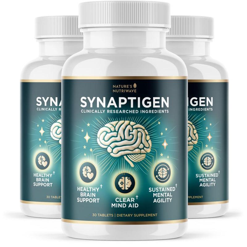 Synaptigen – Inulin & Probiotics 3.5B CFU Tabs – 30 Ct, 3 Month Supply | Inulin powder & probiotics 3.5 billion CFU | Non-GMO, Made in USA | Easy-to-swallow daily tablet 30 Count (Pack of 3)