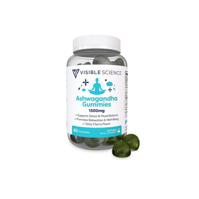 Ashwagandha Gummies, 1500mg, Cherry Flavor, 60 Count