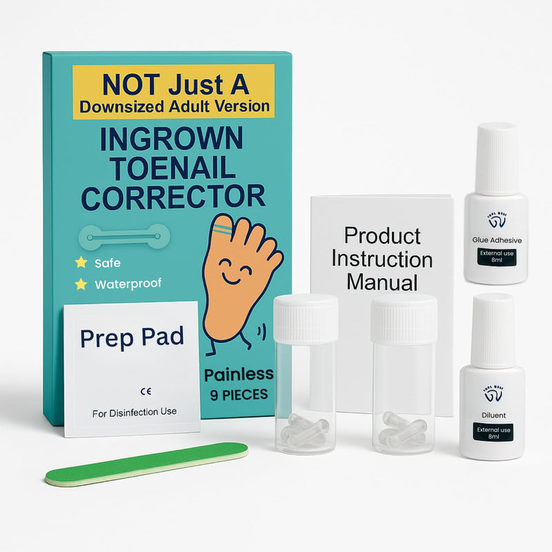 Kids Ingrown Toenail Corrector, Gentle & Safe Ingrown Toenail Treatment for Children, At-Home Solution for Kids Ingrown & Curved Nails, Comfortable Lift for Delicate Nails (0.31 Inch) 0.31 Inch