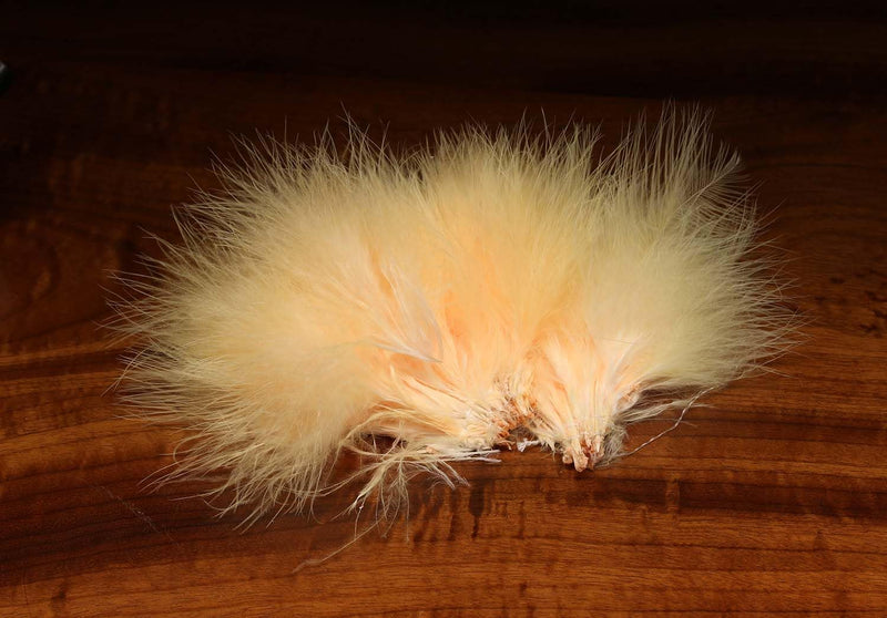 Hareline Fly Tying Marabou Blood Quills – Premium Long Marabou Feathers for Fly Tying Streamers, Leeches & Jigs Spawn's Southern Fl Peach