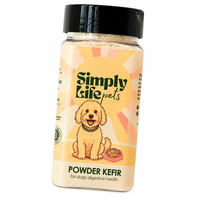 Simply Life Pets Kefir Powder Probiotic for Dogs, Freeze-Dried – Natural Digestive & Immune Support (1oz) 1oz