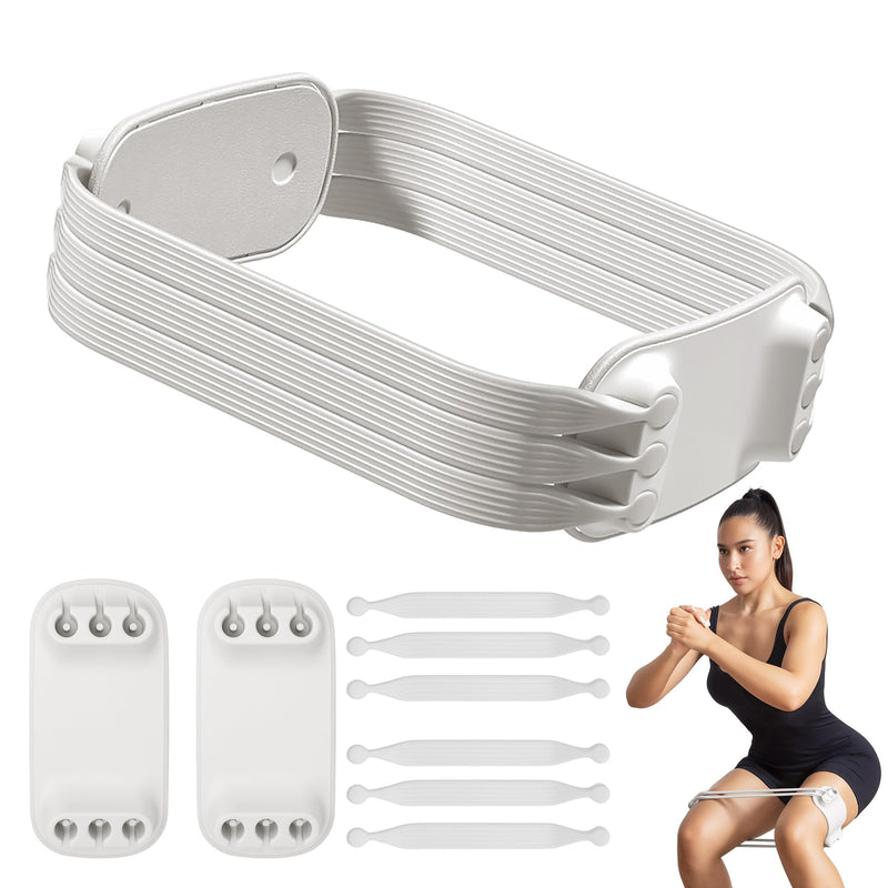 Adjustable Booty Bands-Resistance Bands for Legs Working Out-10/20/30lbs Exercise Workout Band with Carry Bag for Women & Men Physical Therapy, Home Fitness, Strength Training, Yoga Gray