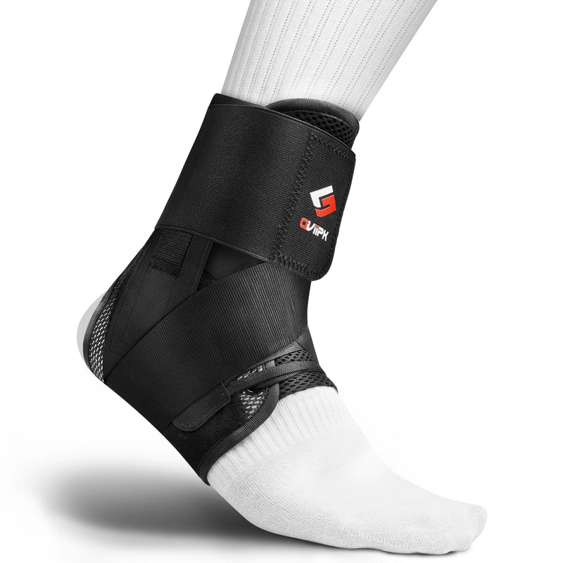 Gviipk Ankle Brace for Sprained Ankle, Quick Lace Up Ankle Brace Support Women Men, Foot Brace Ankle for Plantar Fasciitis Relief and Achilles Tendonitis Wrap, Injury Recover, Running, Sports - M Medium - BeesActive Australia