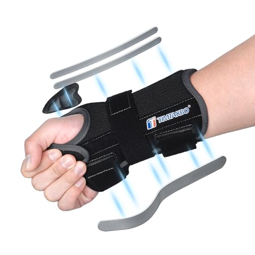 TIMTAKBO Carpal Tunnel Wrist Brace for Wrist Pain Relief(Left Hand Medium) Left Hand