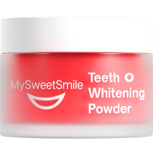MySweetSmile 3-in-1 Teeth Whitening Powder – 6 Month Supply – Strawberry