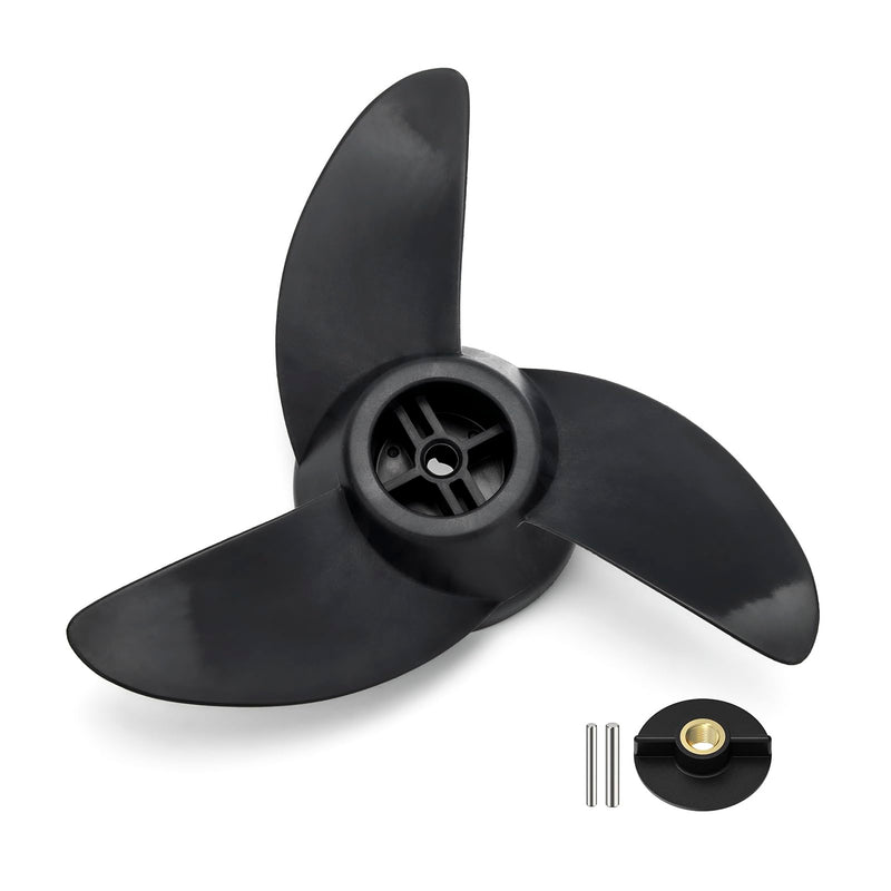 Machete III Propeller for Motorguide Trolling Motor, Replacement Xi5, Xi3, R3, W55 ＆ Tour Pro Series 3 Blade Prop, 3.5 inch Trolling Motor Propeller (Black)