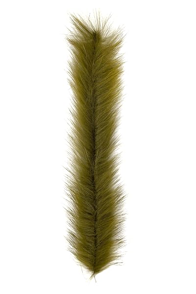 Montana Fly Company MFC Bunny Brush – Rabbit Fur Dubbing Brush for Streamer & Baitfish Fly Tying Dark Olive