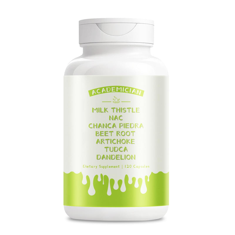 Beet Root Capsules with Dandelion Root Capsules Milk Thistle NAC Tudca Artichoke Extract Supplement - 120 Count