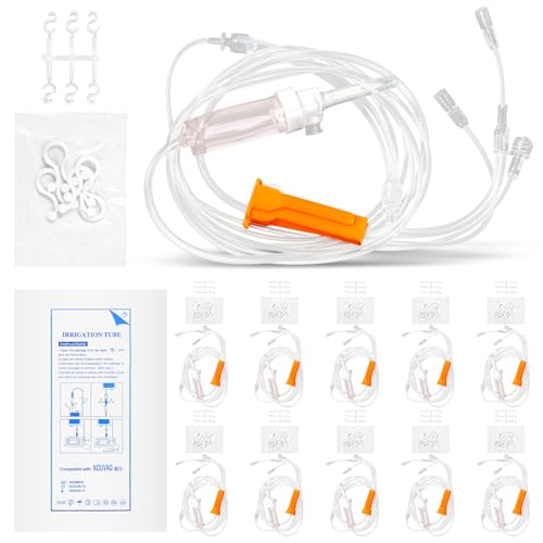Dental Disposable Irrigation Tubes for NOUVAG MD10 Implant Motors, 10-Pack NOUVAG MD10（10PCS)