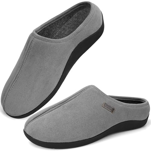 V.Step Orthopedic Slippers with Arch Support Women Men 7 Wide Women/6 Men Grey