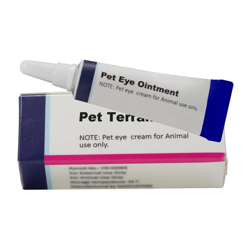 Pet Eye Cream, Tube Eye Cream Suitable for Dog, Cat, Cattle, Horse, Sheep, Squirrel, Bird Fit for All Pets (3.5gr/1 Per Tube) 1 Pack