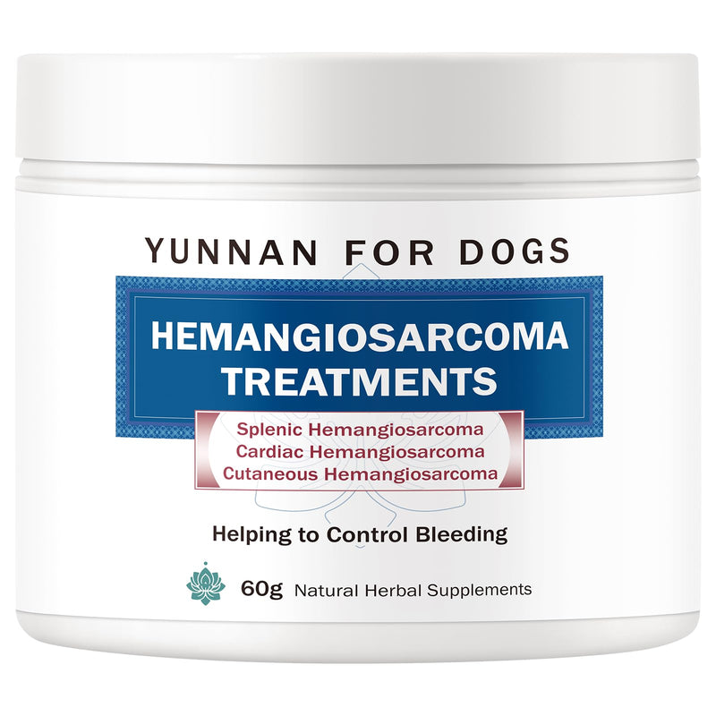 Quick Stop Bleeding for Dogs, Natural Yunnan Sanqi & Herbal Powder, Supports Internal Bleeding, Hemangiosarcoma, Bloody Stools, Post-Surgical Recovery, Ulcers, Severe Bruising, 60g