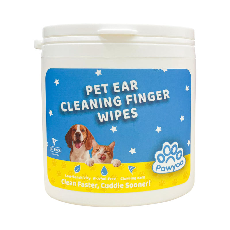 Dog Ear Wipes, Ear Wipes for Dogs, Cat Ear Wipes, Dog Ear Cleaning Wipes, Cat Wipes, Pet Wipes for Cats, Cat Cleaning Wipes – Pet Ear Cleaning Finger Wipes for Cats: Ear Wipes, Weekly Care