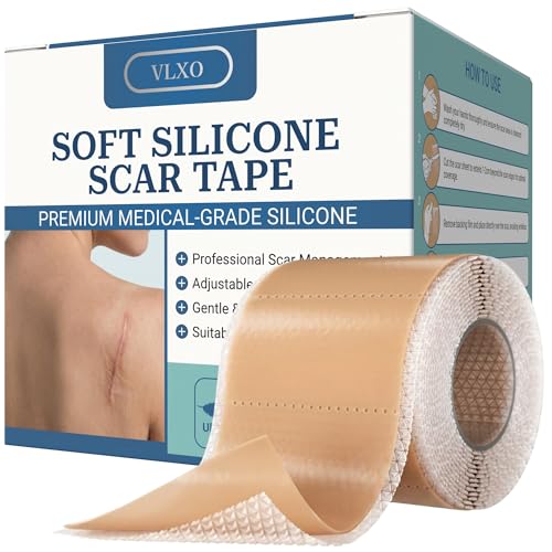 Silicone Scar Tape Roll (60" x 1.6") for Surgical & C-Section Scars 1.6"x60" Beige