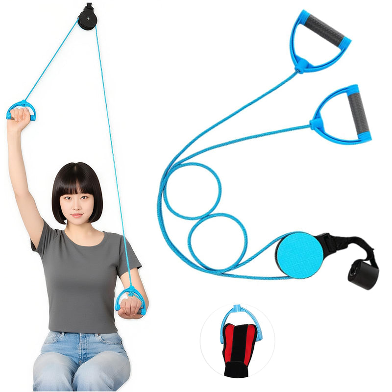 Shoulder Pulley for Physical Therapy, Upgraded Shoulder Rehabilitation Pulley, Exercise Pulley for Shoulders Doorway, Suitable for Limited Shoulder Mobility, Suitable for Home Use - BeesActive Australia
