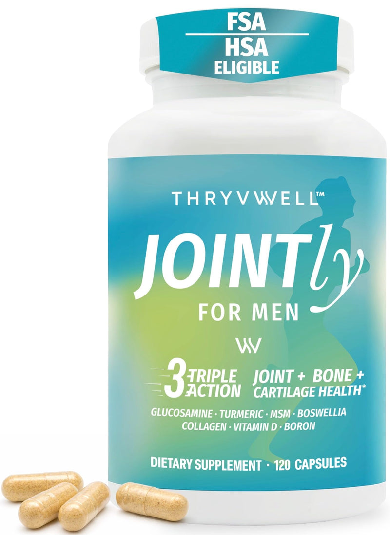 Joint Supplements for Men 14-in-1 Glucosamine MSM Turmeric Calcium Boron | Lab-tested 14-ingredient formula to support Joint, Bone and Cartilage Health for MEN and WOMEN | HSA Eligible | FSA Eligible