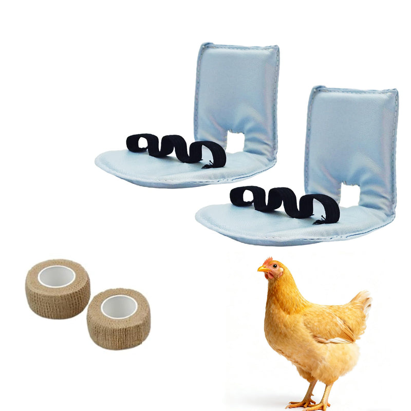 2 Pack Chicken Leg Splint with Toe Separator for Hen Roosters Duck Broken Leg Chicken Foot Splint for Curled Toes Duck Leg Splint Poultry Leg Brace - BeesActive Australia